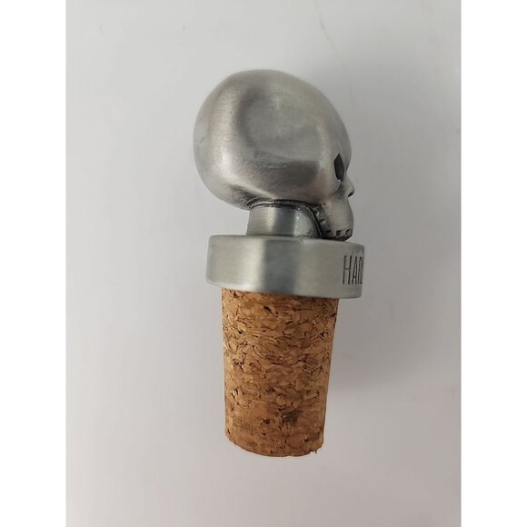 Harley Davidson Metal Skull Wine Cork Stopper For Bar - Picture 4 of 7